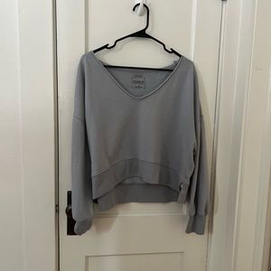 Wide Neck Sweatshirt